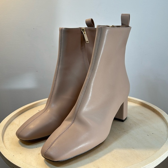 Square Toe H&M Ankle GoGo Style Boots Size 8 - Picture 1 of 9